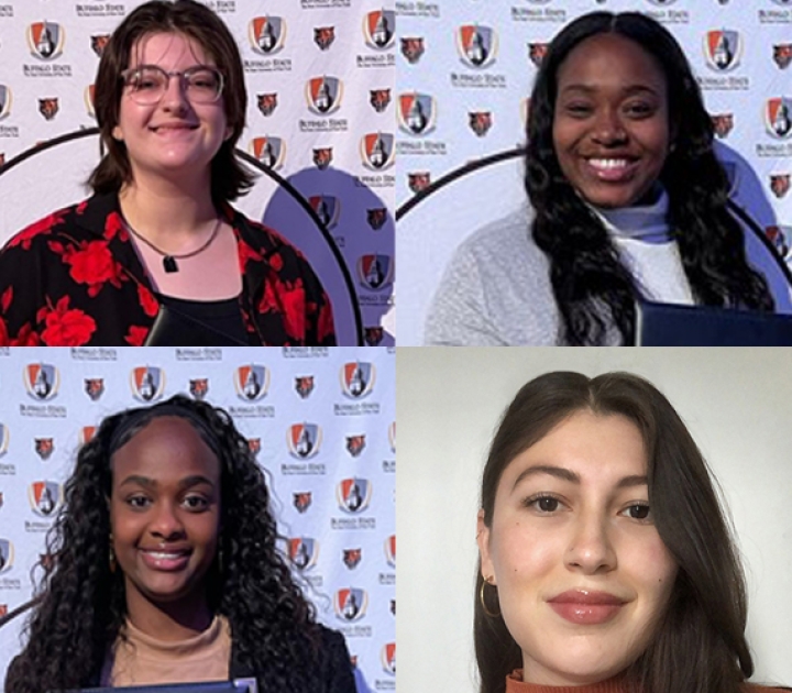 Head shots of the four recipients