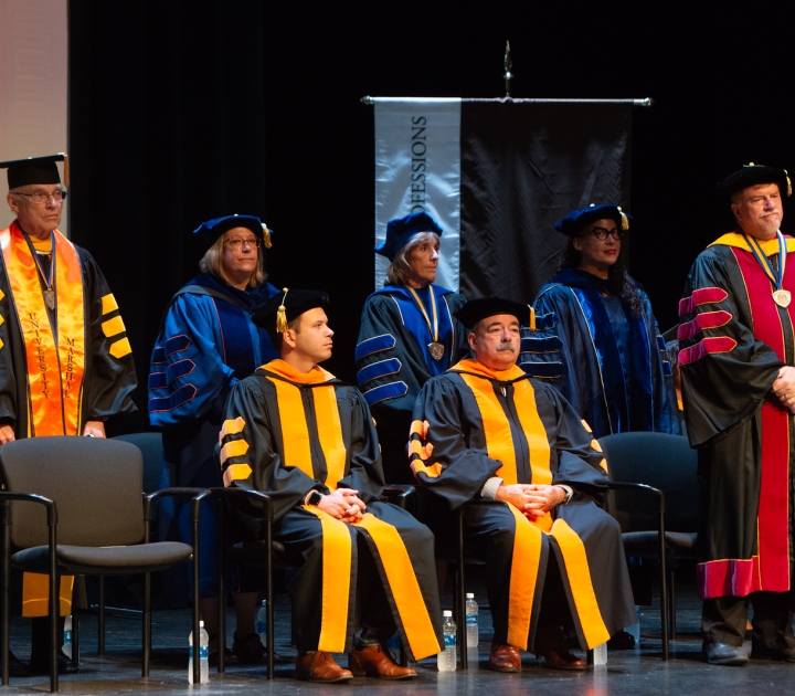 Faculty at convocation
