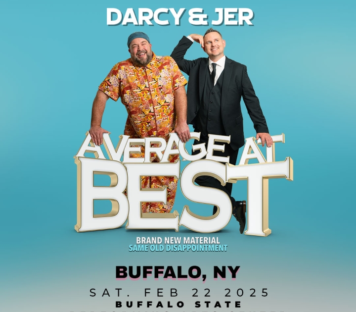 Graphic promoting Darcy and Jer