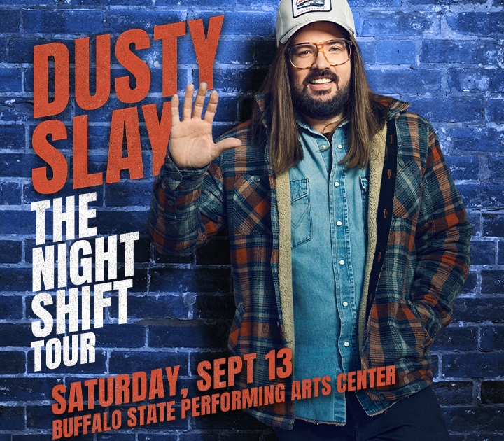 Graphic promoting Dusty Slay