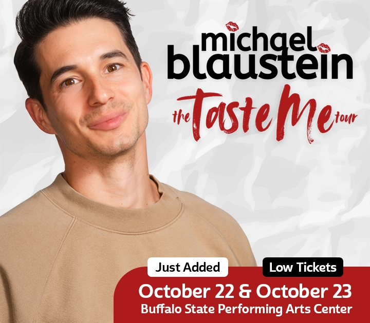 graphic promoting Michael Blaustein