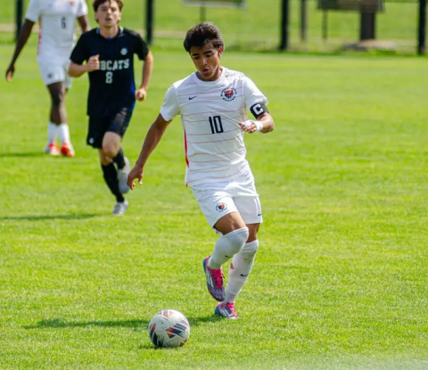 Buffalo State University men's soccer forward Diego Rivera