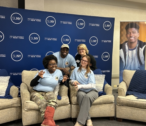 Buffalo State students with Denise Harris at SUNY ESSC Summit