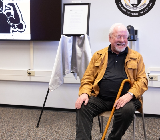 Donn Youngstrom in the new Global Learning Lab