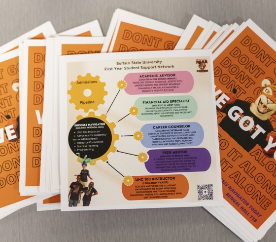 Pamphlets and flyers at Roar 2 Success mixer