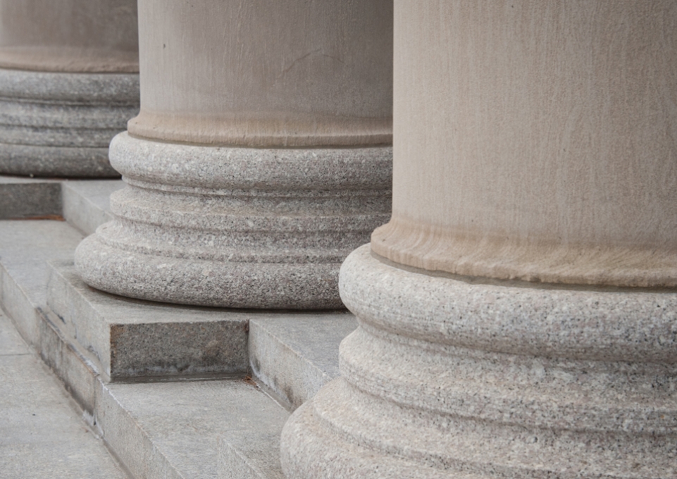 Rockwell Hall pillars