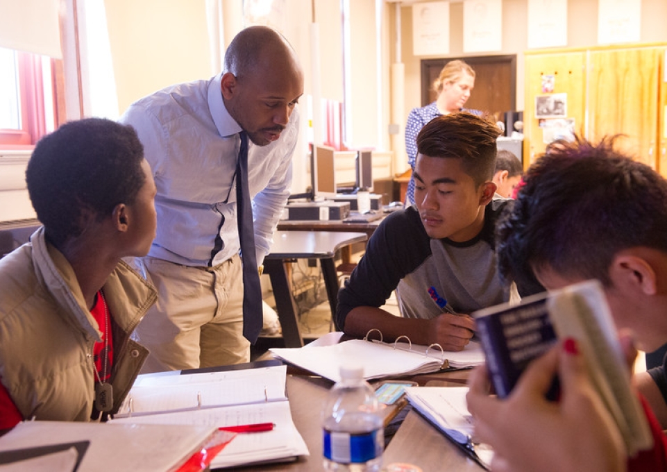 Buffalo State College English Education student teachers at Lafayette High School, 2014.