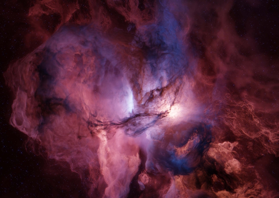 Illustration of a nebula by Brent Patterson