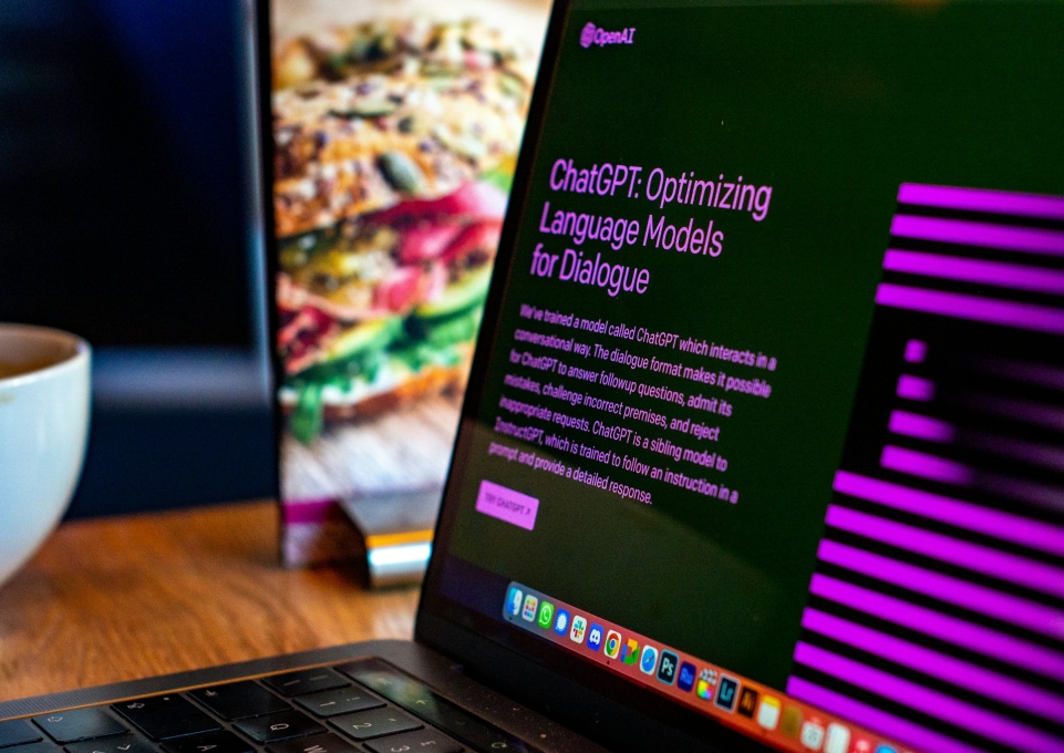 A computer screen showing ChatGPT