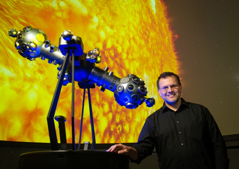 Kevin Williams with a stargazing tool