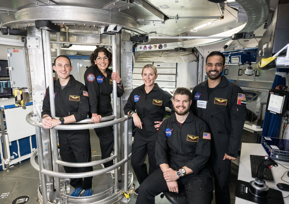 Tiffany Snyder and her mission simulation crew inside HERA